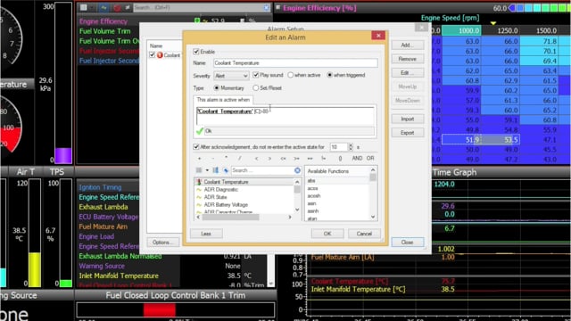 MoTeC M1 Software Tutorial: M1 Tune Warnings