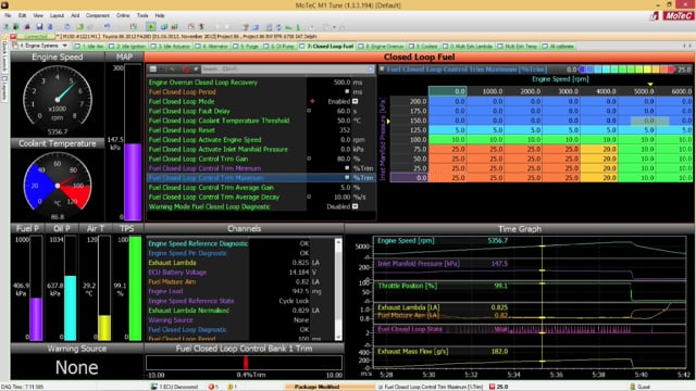 MoTeC M1 Software Tutorial: Closed Loop Fuel Control
