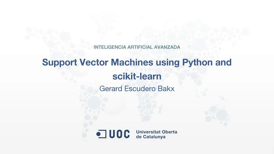 Support Vector Machines usando Python y Scikit-learn
