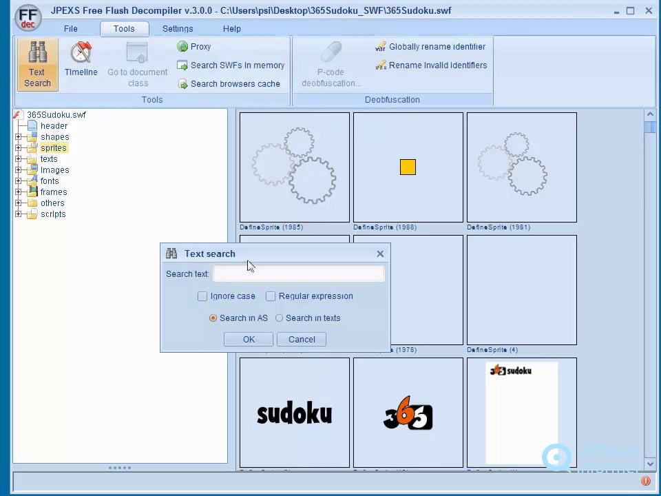 How to use jpexs free flash decompiler on vimeo