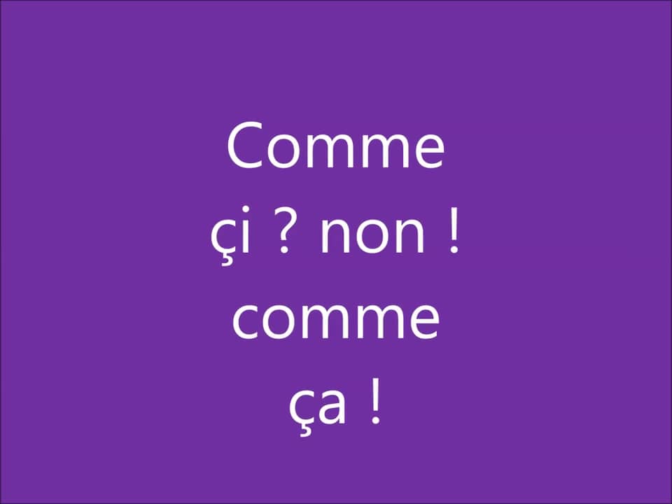 Poésie ci ? Non ! Comme ça !" on Vimeo