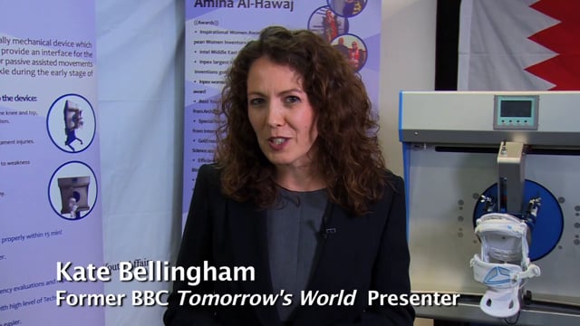 Still from the film: Kate Bellingham at the British Invention Show