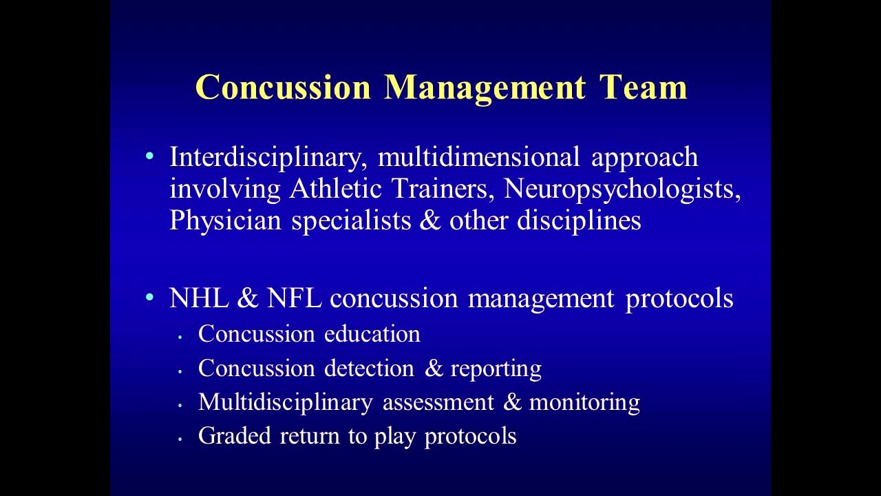 Concussion Assessment Tools and Procedures