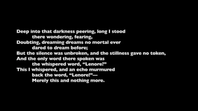 The Raven by E. A. Poe set to music and sung by Jeffrey Ragsdale on Vimeo