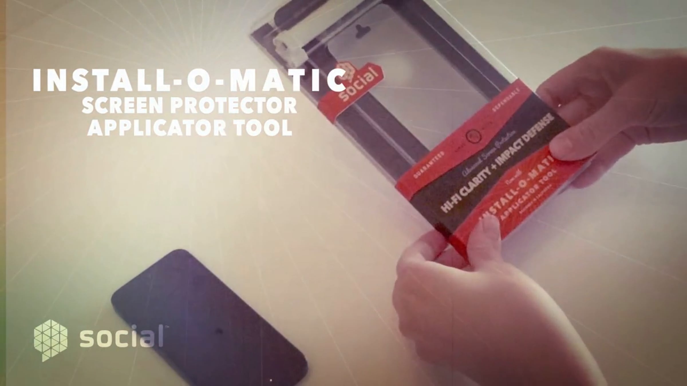 Install-O-Matic Screen Protector Install tool by Social | Videos ...