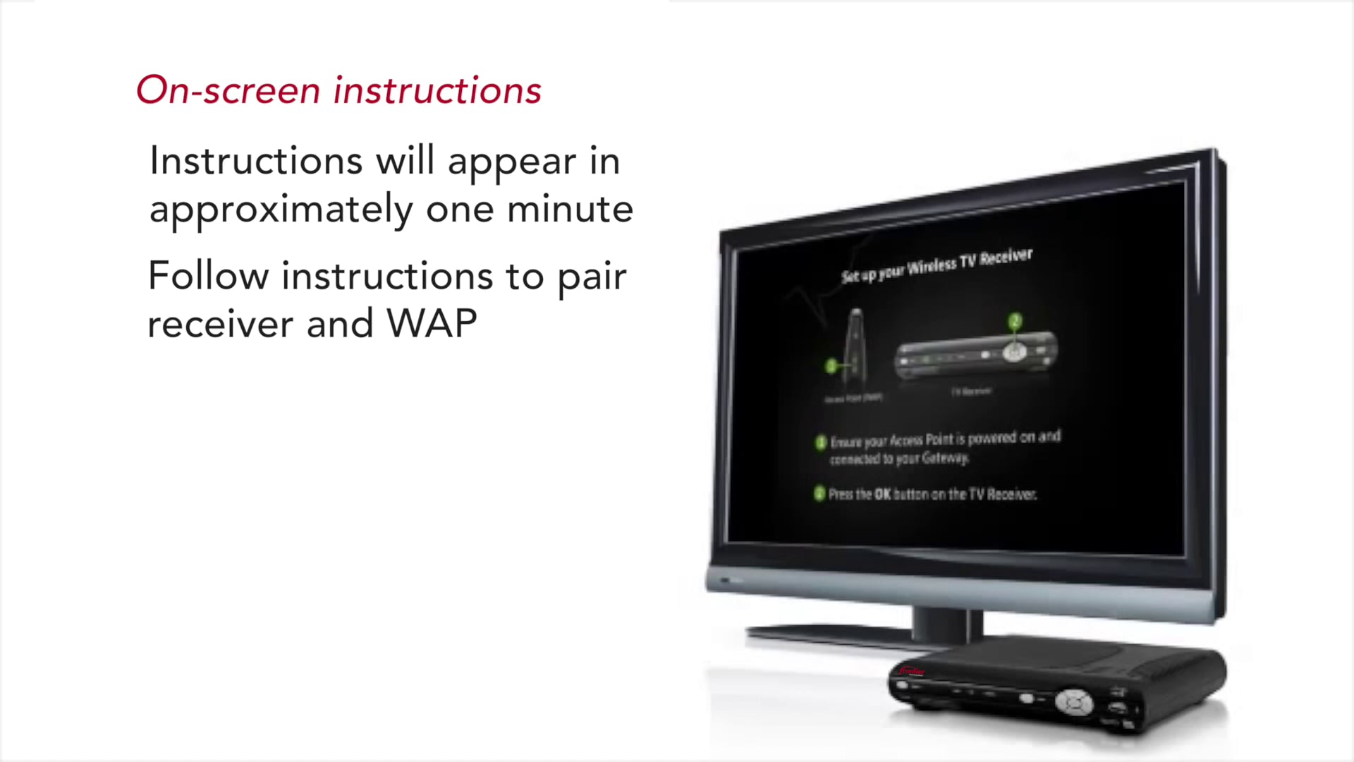 Wireless TV Receiver Setup on Vimeo