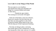 Richard Wilbur Reads Love Calls Us To The Things Of This World On Vimeo