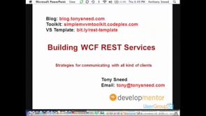 To REST or Not To REST? Building REST-ful Services with the WCF Web Programming Model
