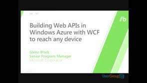 Speaking the language of the web with WCF Web API.