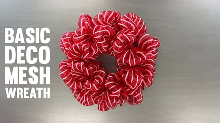 Wreath Three Ways: Basic Deco Mesh Wreath on Vimeo