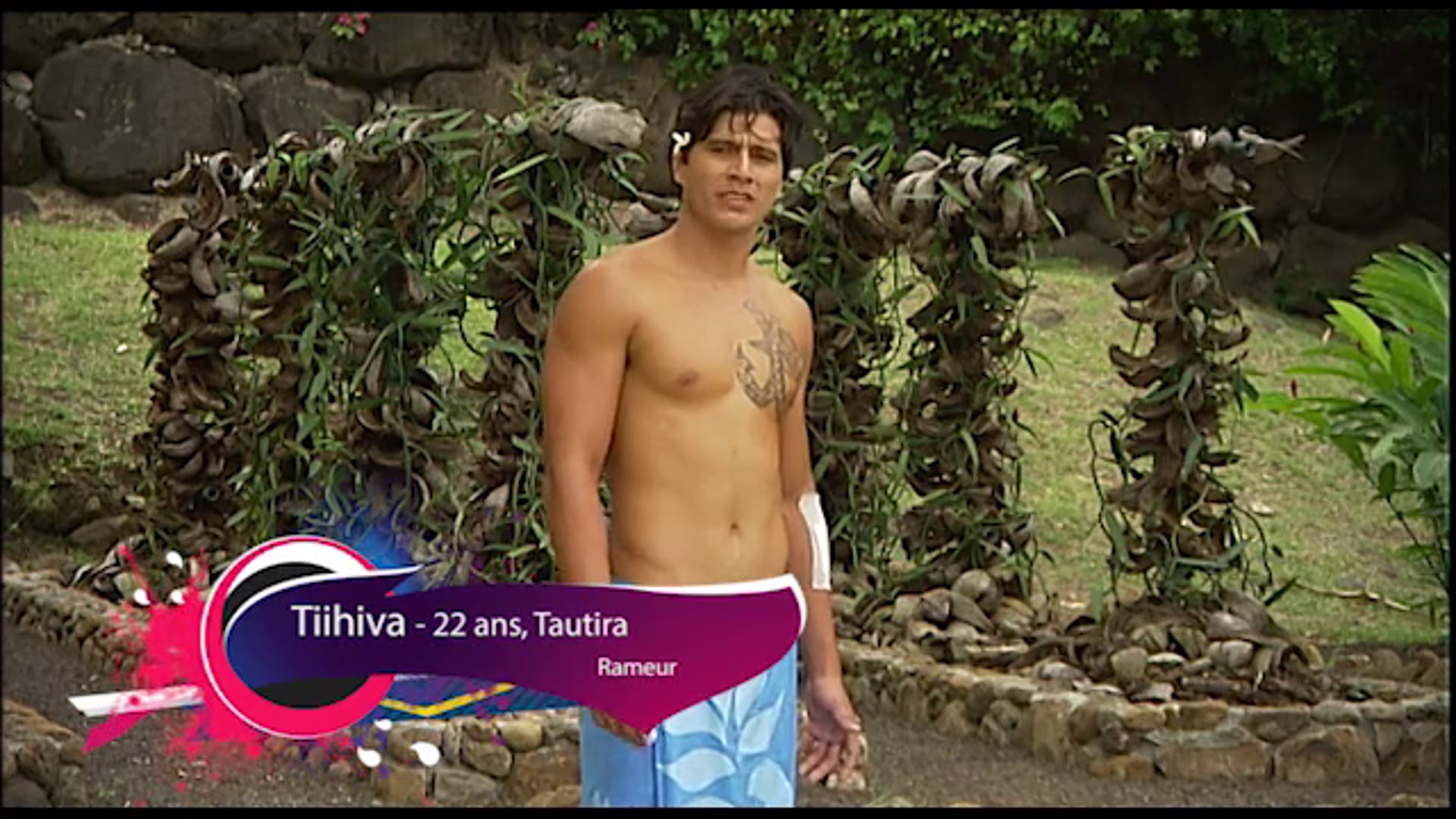 portrait candidat N°7 - TIIHIVA à Mister Tahiti 2014