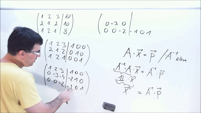 Lineární algebra I - video 33 - Soustavy lineárních rovnic - Řešení pomocí inverzní matice