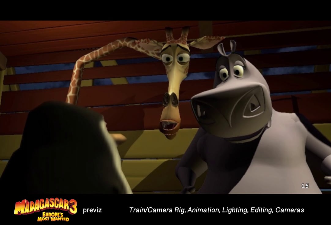 Madagascar 3: on the train