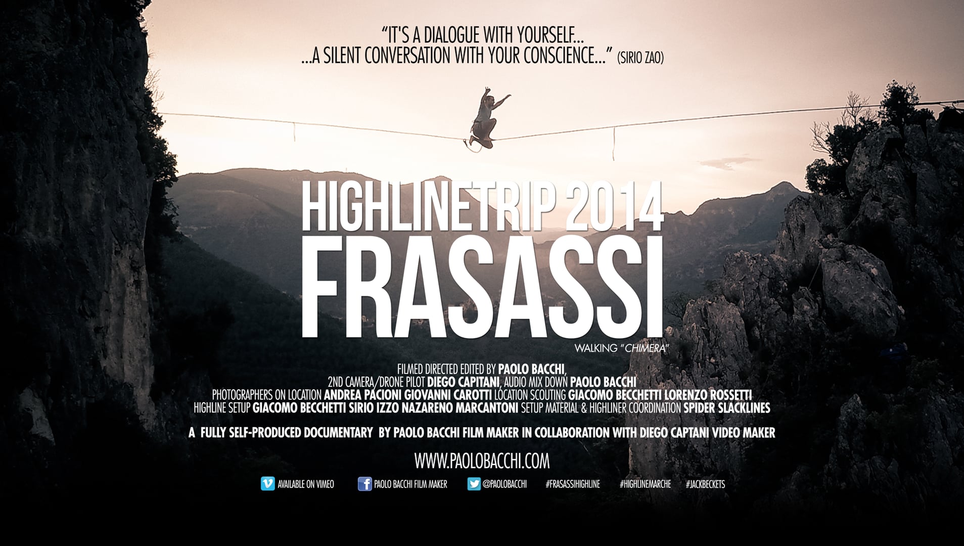 HIGHLINE TRIP 2014 FRASASSI (English Spanish subtitles) on Vimeo