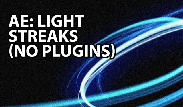 kabel sikkerhed passage After Effects Tutorial - Awesome Light Streaks With No Plugins on Vimeo