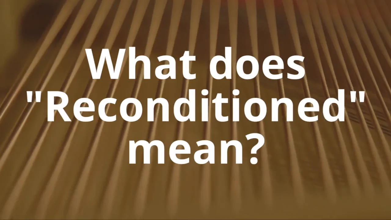 What does ''Reconditioned'' mean? on Vimeo