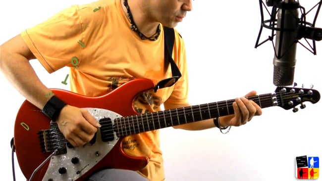 Töne auf der Gitarre in der Praxis