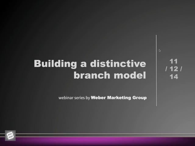 Building a distinctive branch model