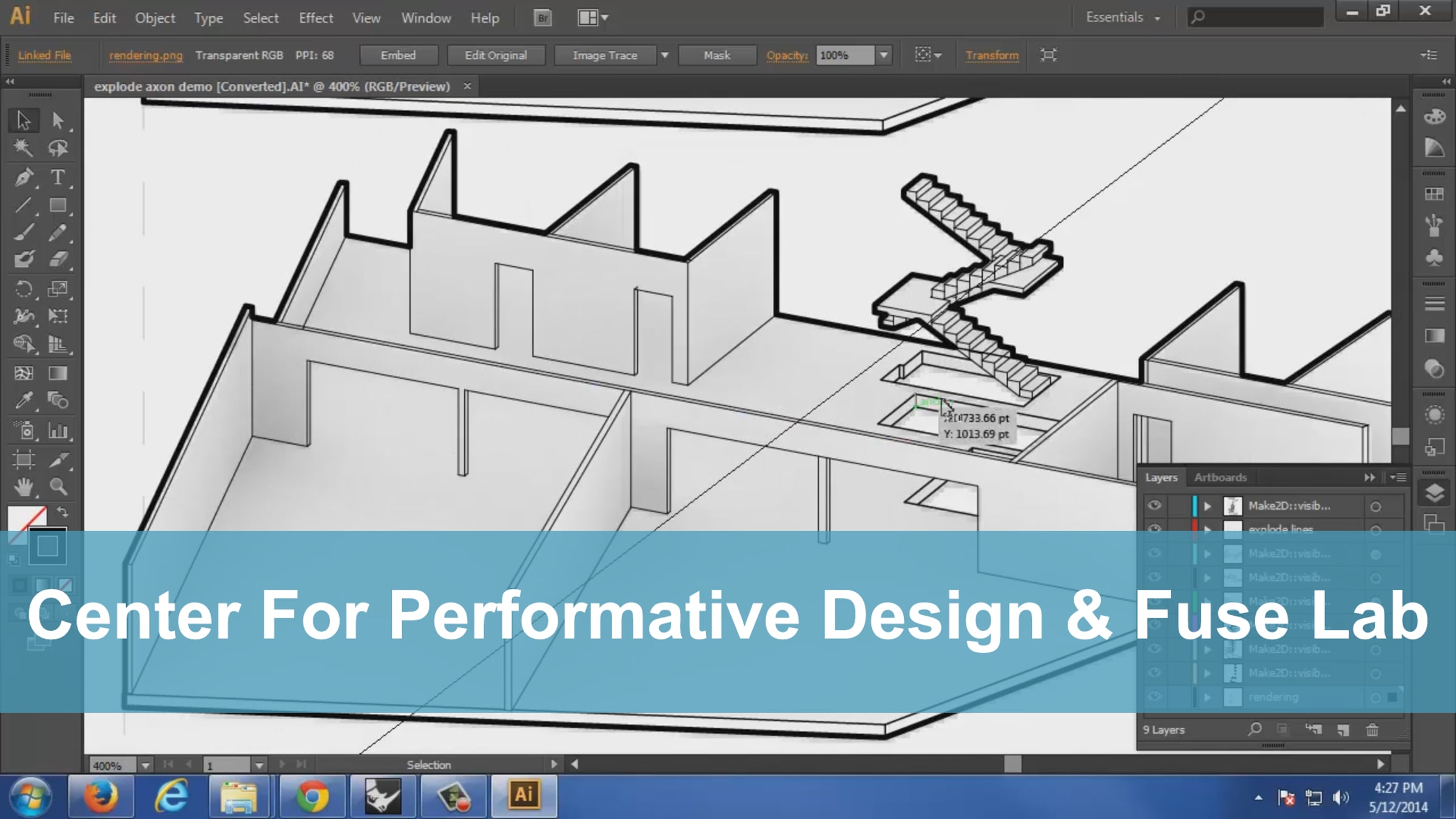 Rhino: Exploded Axonometric Diagram 2-2 | Videos & Movies on Vimeo
