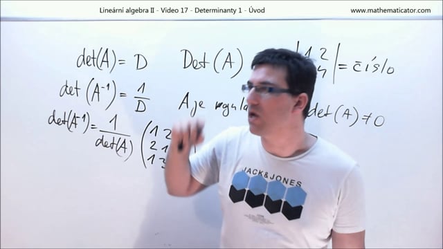 Lineární algebra II - Video 17 - Determinanty 1 - Úvod