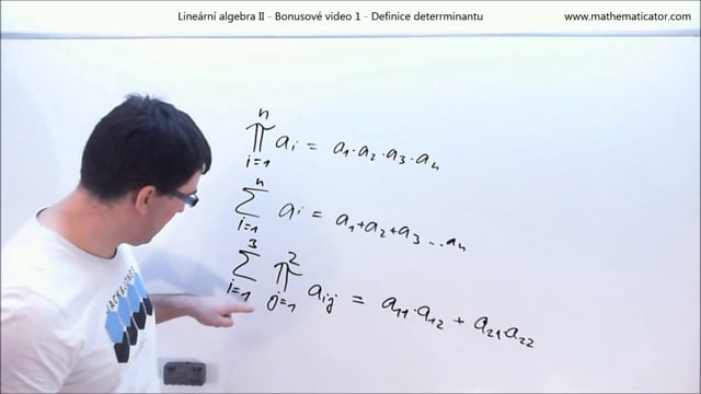 Lineární algebra II - Bonusové video 1 - Definice determinantu