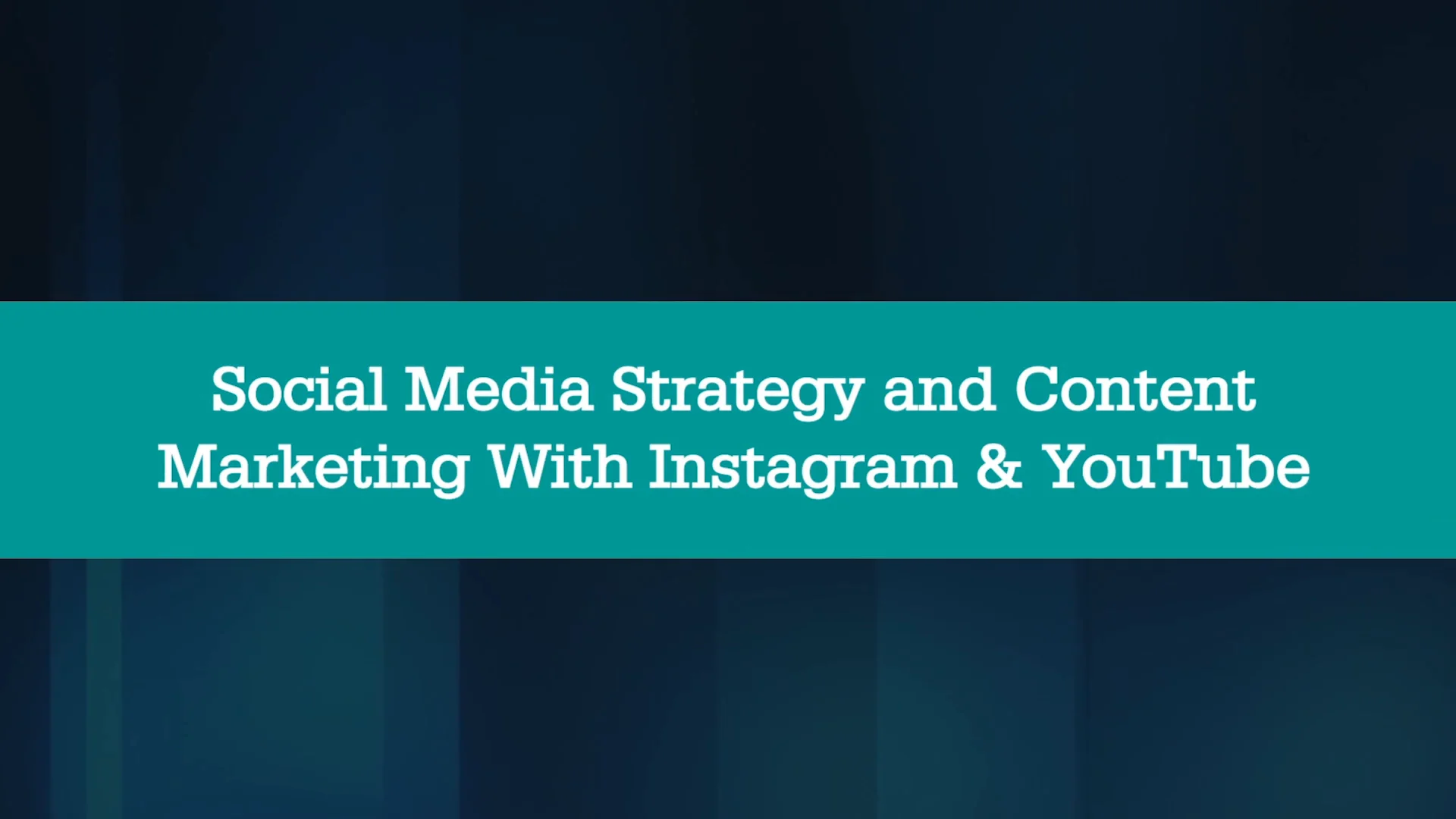 Social Media Strategy and Content Marketing With Instagram & YouTube on ...