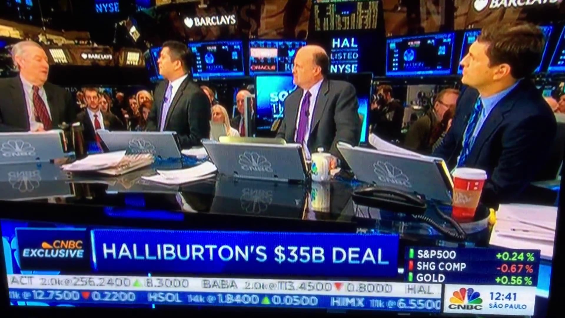 Halliburton CEO Dave Lesar on CNBC discussing the Baker deal on Vimeo