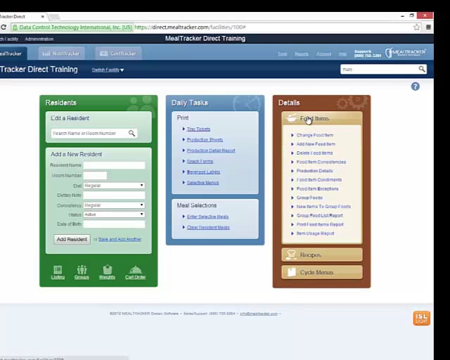 Mealtracker Direct Training Video on Vimeo