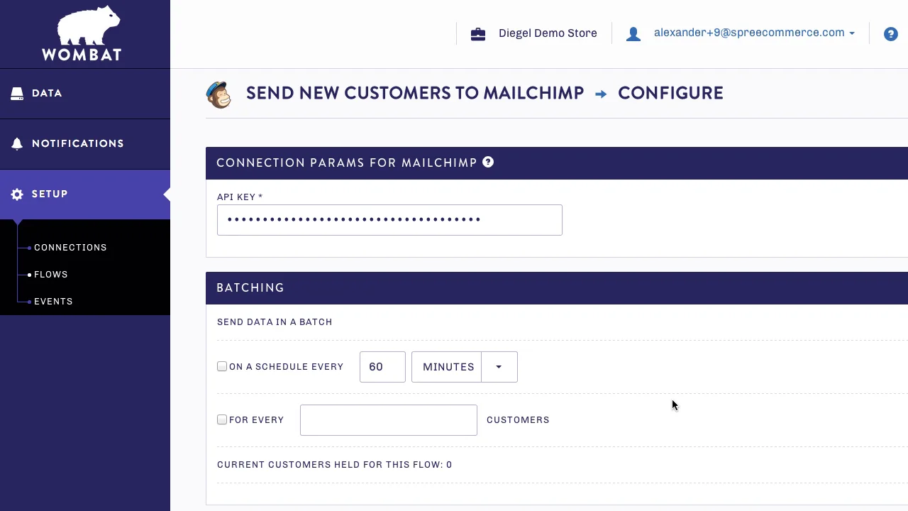How to Connect MailChimp to Wombat on Vimeo