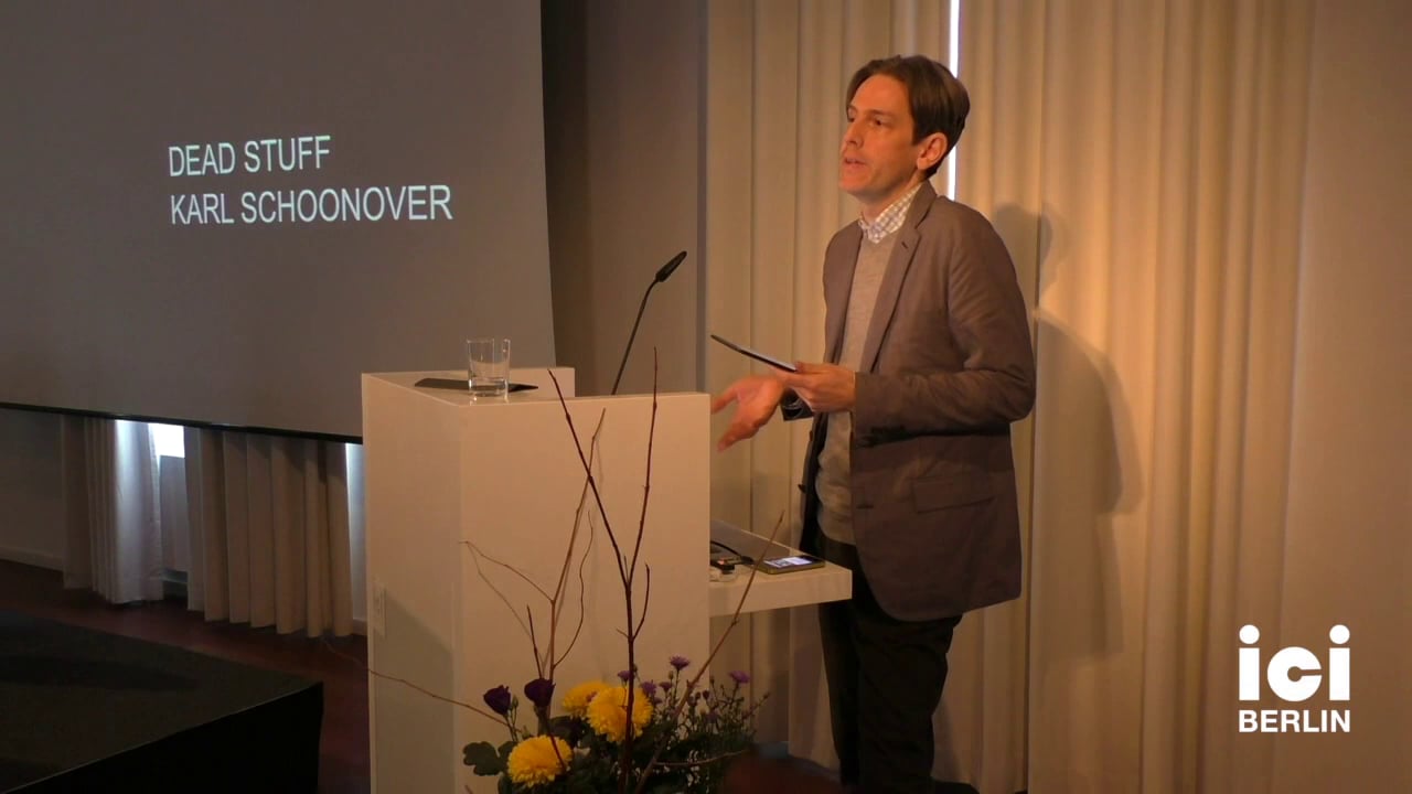 Talk by Karl Schoonover [6]