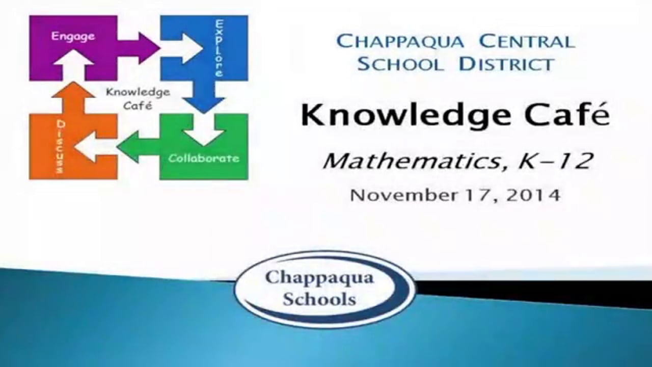 CCSD Knowledge Cafe Mathematics K-12