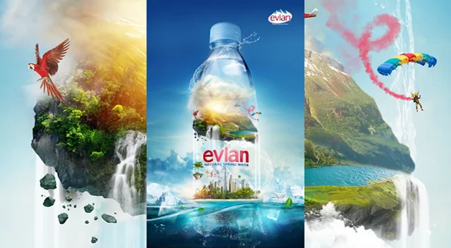 Evian Water Projects :: Photos, videos, logos, illustrations and branding  :: Behance
