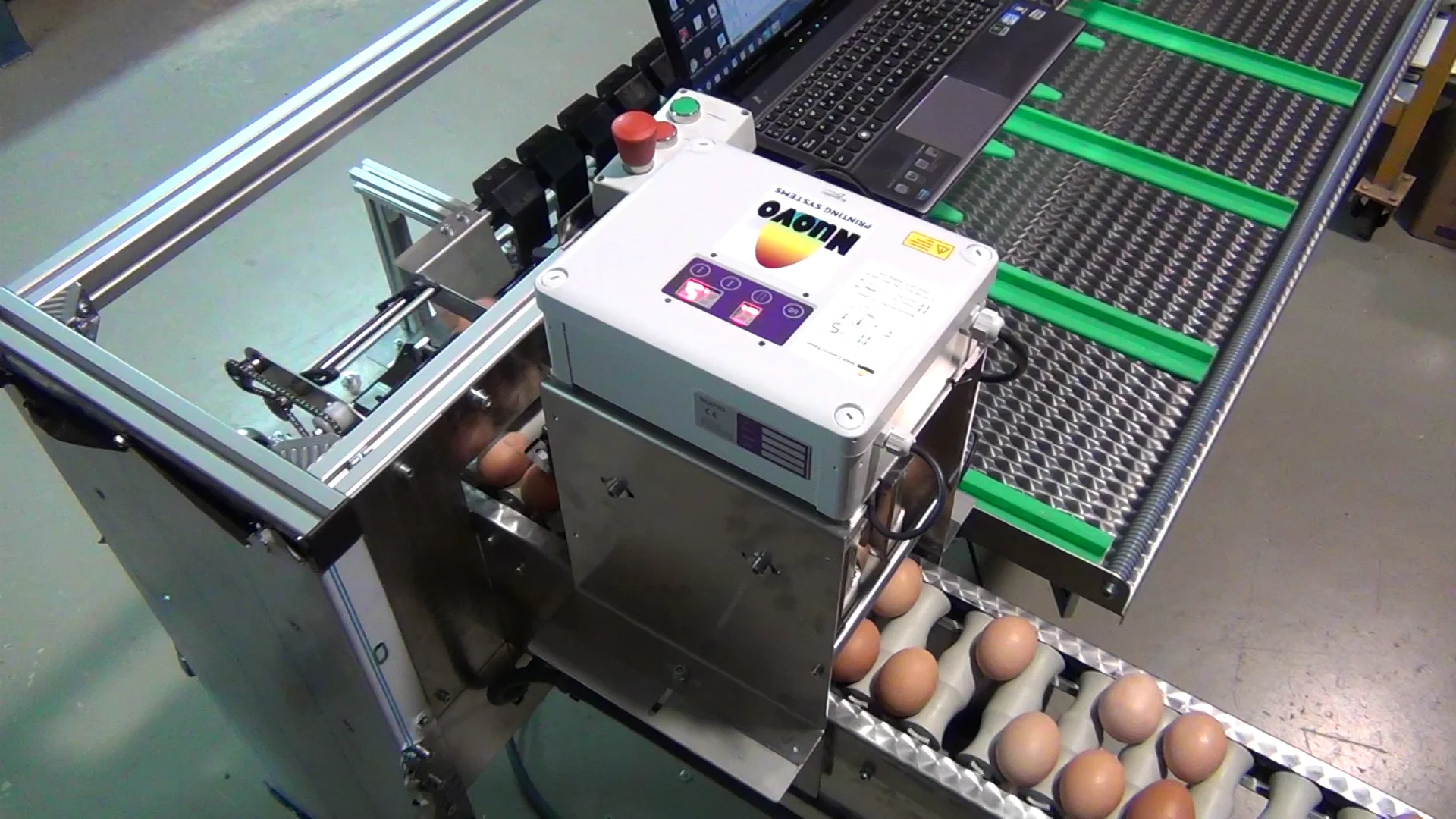 Nuovo Egg Printer - Egg-Jet SOR2 on Royo Grader on Vimeo