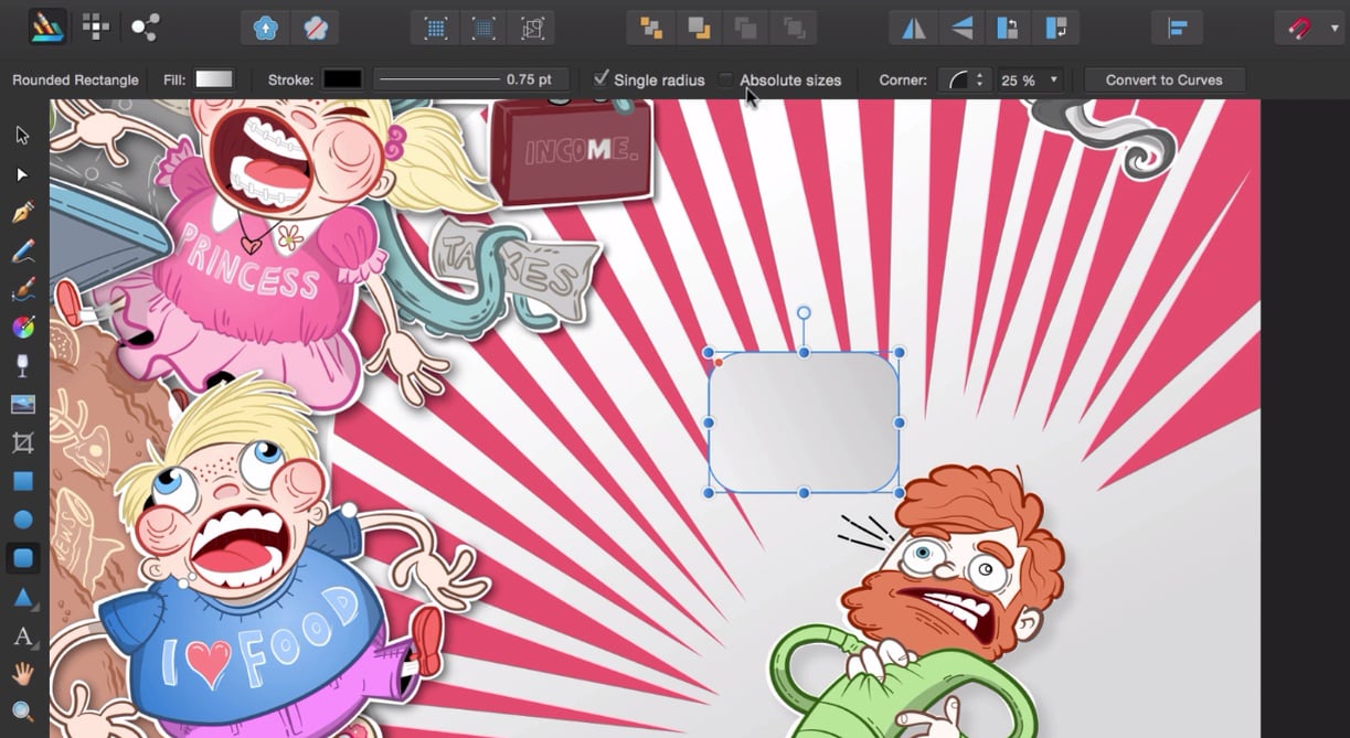 Affinity Designer - Tip: Use the Context Toolbar! on Vimeo