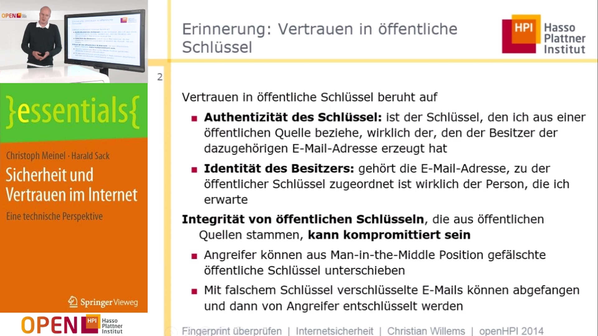 Tutorium: Fingerprint überprüfen | Sicherheit im Internet