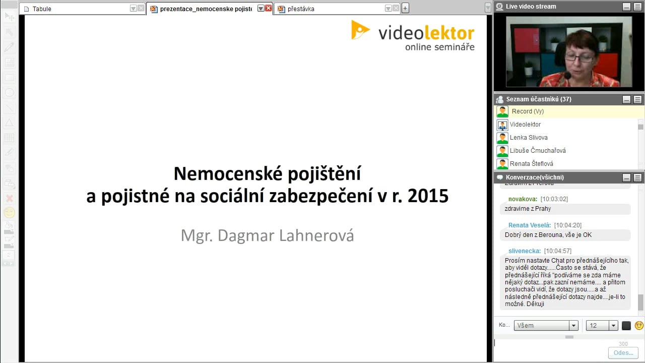 Nemocenské pojištění a pojistné na sociální zabezpečení v roce 2015