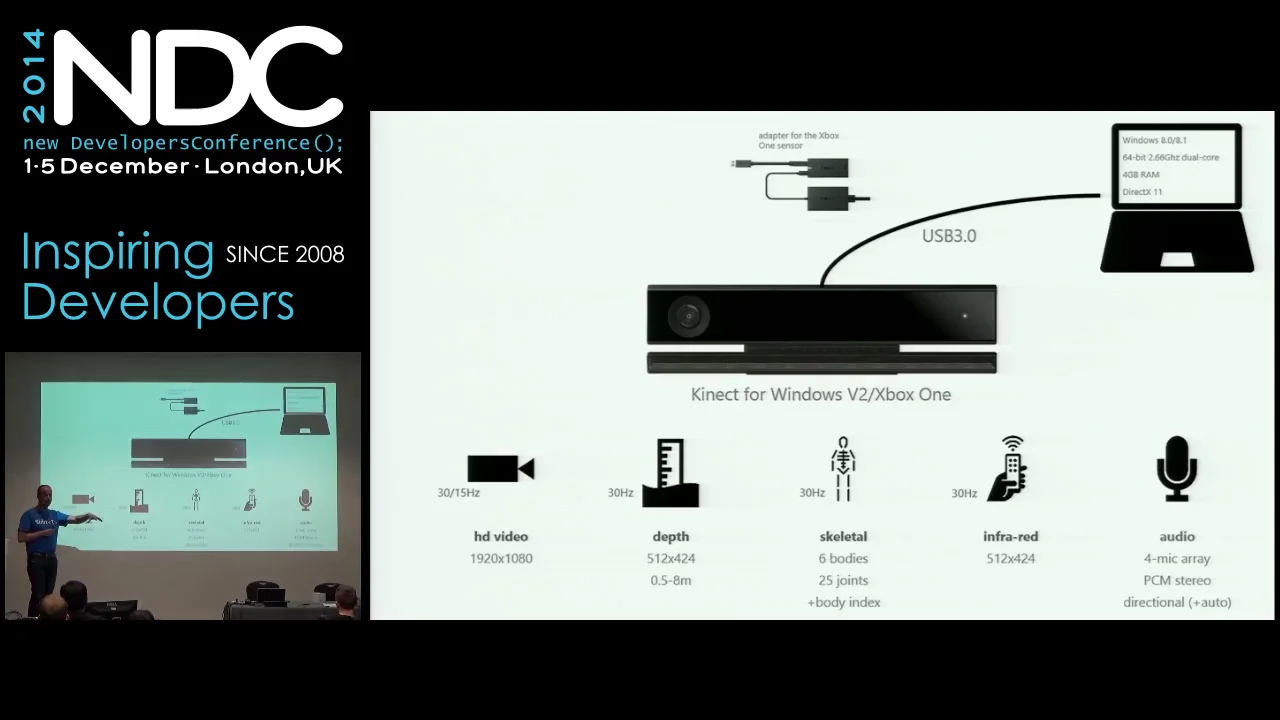 A Lap Around the Kinect for Windows V2 SDK by Mike Taulty