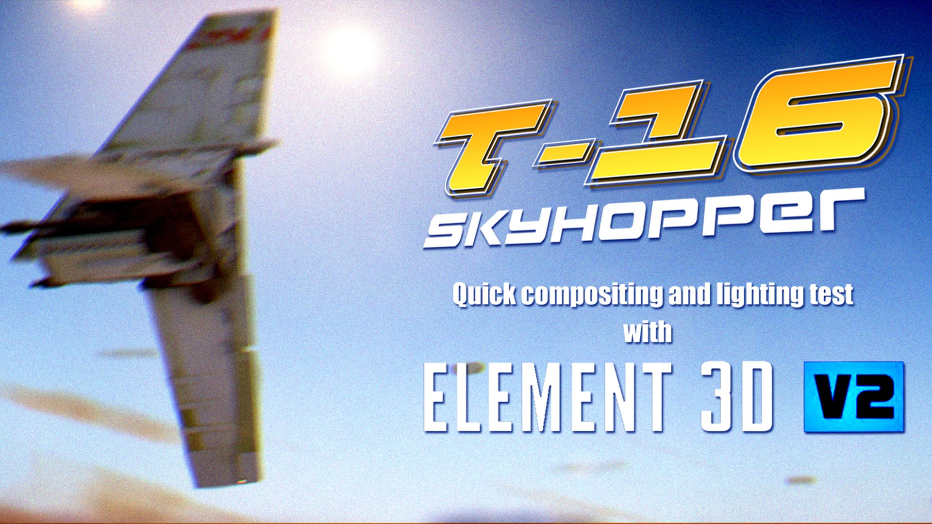 T-16 Skyhopper Quickie - Element 3D v2