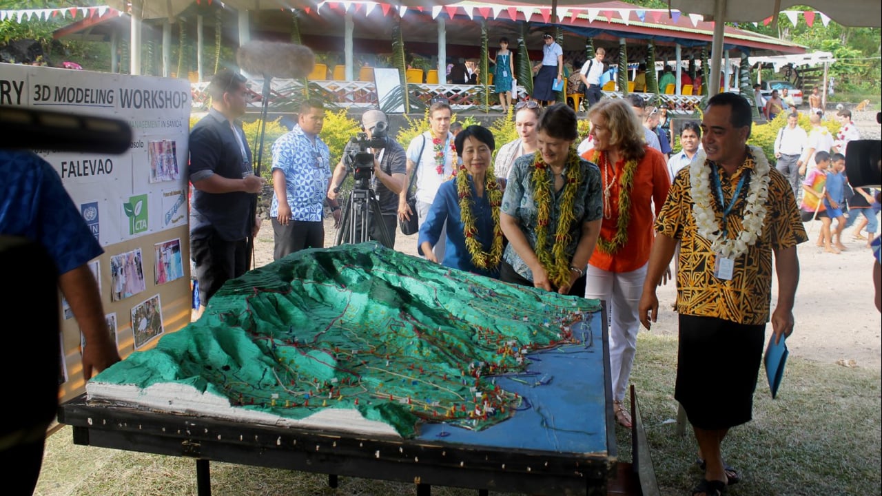 Top UN officials Helen Clark and Naoko Ishii praising outcome of P3DM activities in Samoa
