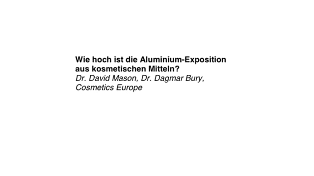 BfR - Aluminium Exposition aus kosmetischen Mitteln