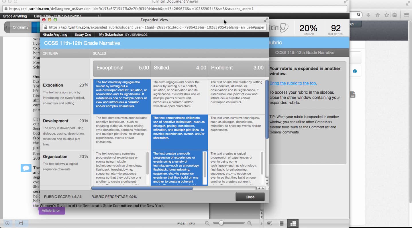 Canvas (LTI) Student Access Feedback in GradeMark on Vimeo