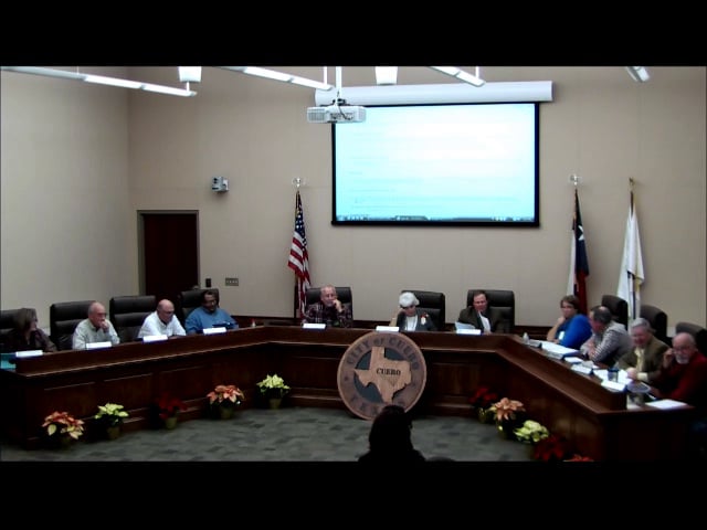 Council Meeting December 9, 2014