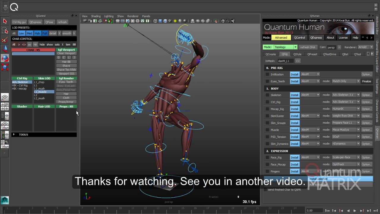 Quantum Human - Modelling to Rigging Muscle System - Advanced Control ...