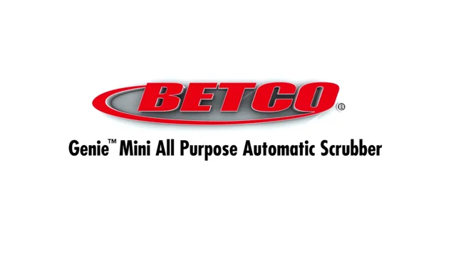 Betco Genie B Mini All Purpose Automatic Scrubber, 14 inch