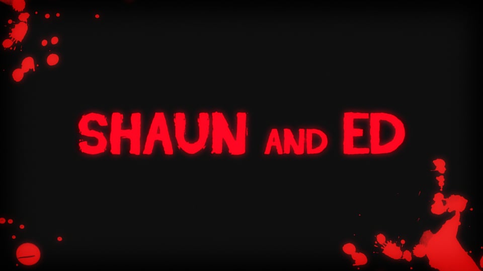 Evil Christmas Card - 'Shaun og Ed'