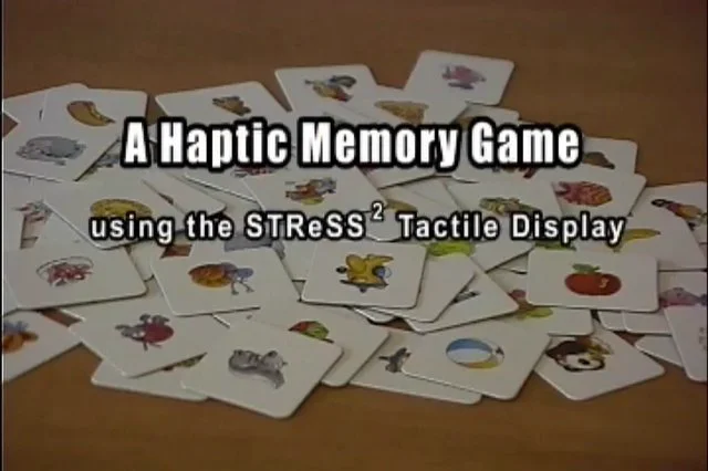 A Haptic Memory Game using the STReSS2 Tactile Display on Vimeo