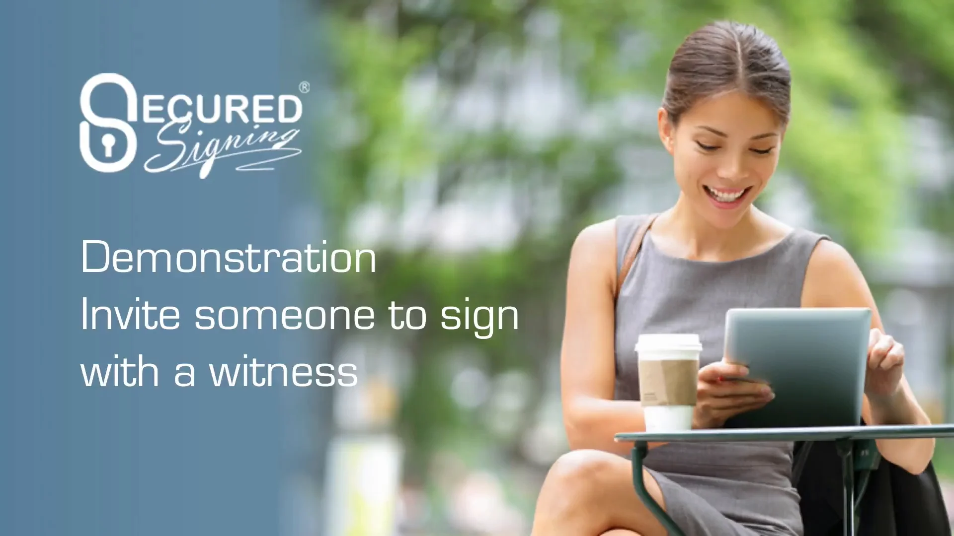 Secured Signing- We Sign - Invite Someone to Sign with Witness on Vimeo