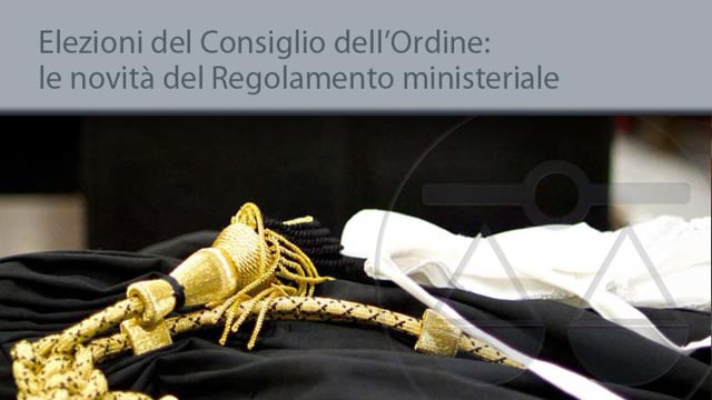 Elezioni del Consiglio ordine: le novità del regolamento ministeriale - 22/12/2014