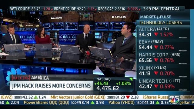 JPMorgan Major Data Breach Discussion - CNBC Closing Bell