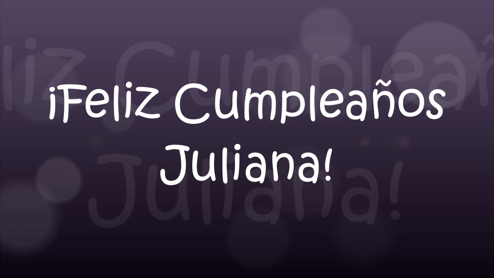 Feliz Cumpleaños Juliana!! on Vimeo